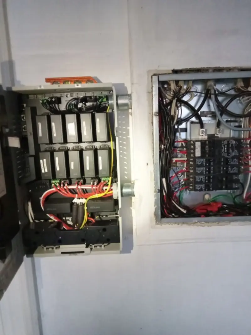 Electrical panel upgrade completed for Security Camera Wiring in South Euclid